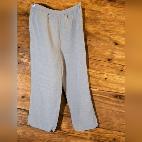 Cascade Blues Linen/Rayon Capri Pants Size M - Picture 2 of 6